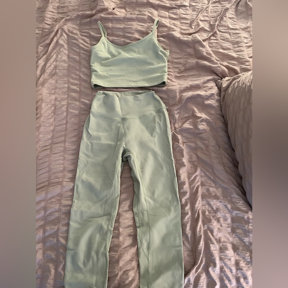 Crop Shop Ribbed Set